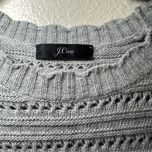 J. Crew Light Gray Crew Neck Sweater - Picture 3 of 3